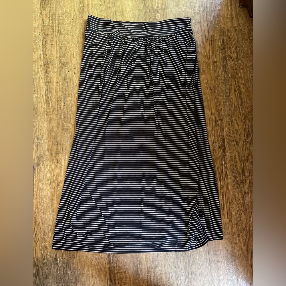 Gap Navy and White maxi Skirt